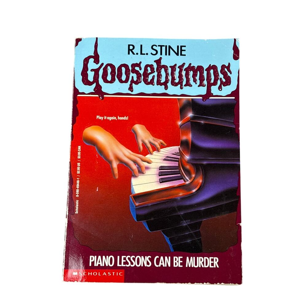 R.L. Stine Goosebumps Piano Lessons Can Be Murder Scholastic 1993 PB 1st ed